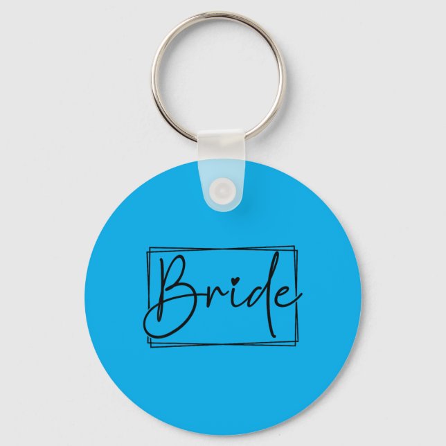 Bride Wedding Party Bachelorette Bridal Matching Keychain (Front)