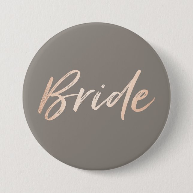 Bride Wedding Rehearsal 3 Inch Round Button (Front)
