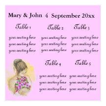 BRIDE  Wedding  seating chart.