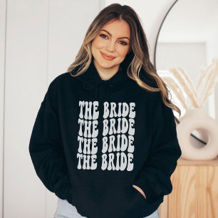Bride White Customized Matching Bridal Party Hoodie