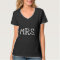Bride White Text Mrs.