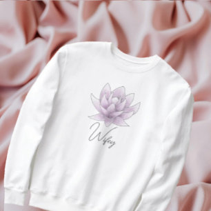Bride 'Wifey' Pink Lotus  Sweatshirt