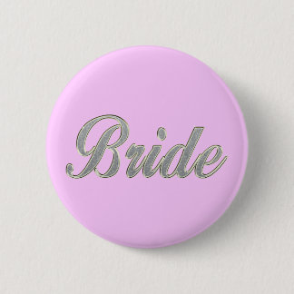 Bride with bling 2 inch round button