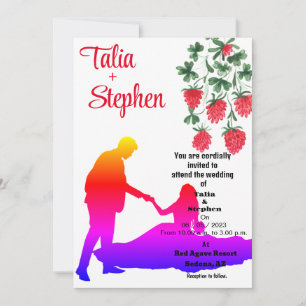 Bride with Groom Invitation