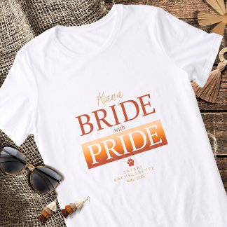 Bride with Pride Safari Bachelorette ID1158 Tri-Blend Shirt