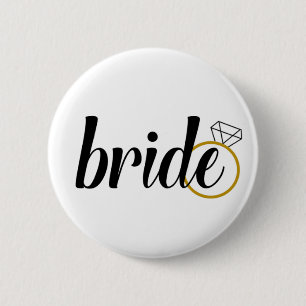 Bride with Ring 2 Inch Round Button