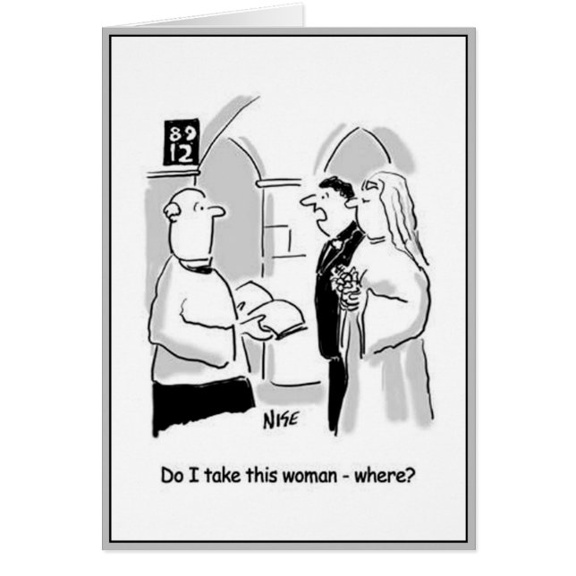 Bridegroom Questions Vows. (Front)