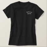 Bridemaid Embroidered Wedding Party Shirts<br><div class="desc">Bridemaid Embroidered Wedding Party T-Shirts</div>