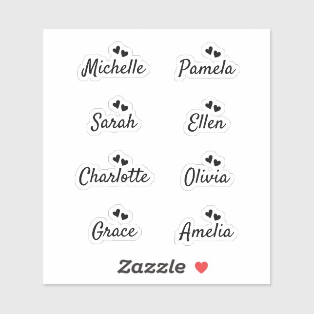 Bridemaids Gift-box Custom-Cut Vinyl Sticker (Sheet)