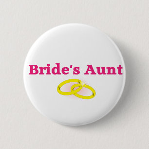 Bride's Aunt / Bride's Auntie 2 Inch Round Button