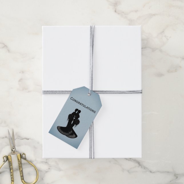 Brides Blue Wedding Gift Tags (With Twine)