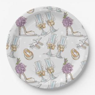 Bride's Bridal Shower Paper Plate