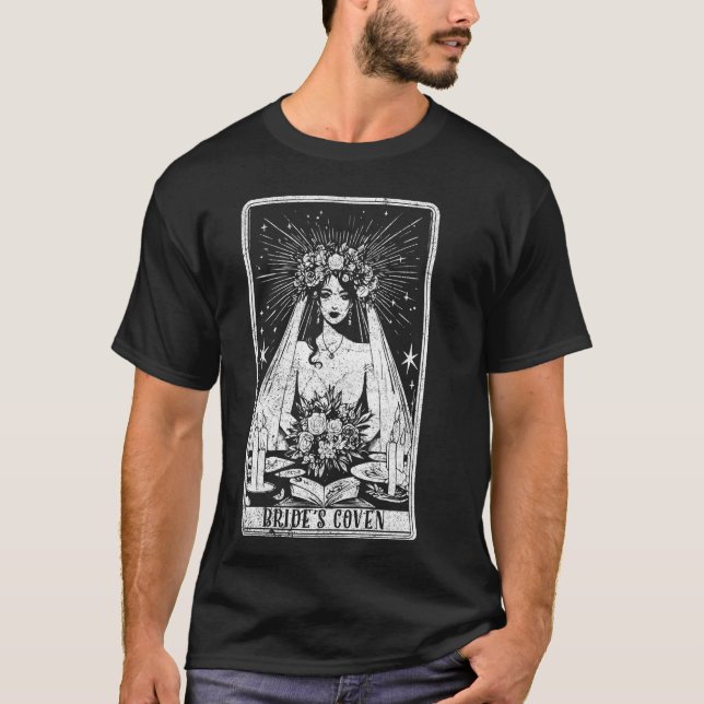Bride's Coven Bachelorette Party Tee Bride Tarot C (Front)