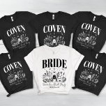 Bride's Coven Witchy Bachelorette Party Custom Tri-Blend Shirt<br><div class="desc">Get ready to party with a gothic twist in our "Ride Or Die Til Death Do We Party" Bachelorette Tri-Blend Shirt. Perfect for a Halloween-themed bachelorette bash or a gothic wedding celebration, this shirt features a bold "Ride Or Die" design that adds a touch of edgy humour and style. Customizable...</div>