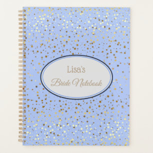 Brides Custom Wedding Planner Notebook-Blue