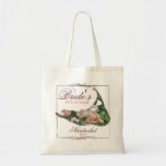 Bride's Entourage Floral Nantucket Wedding Tote Bag<br><div class="desc">A very pretty, feminine design and makes a great gift bag to fill with goodies for your bridesmaids and attendants. The silhouette of the map of Nantucket is filled with the beautiful mop-head hydrangeas in gorgeous shades of pink and cream and each line of text can be customized to suit...</div>