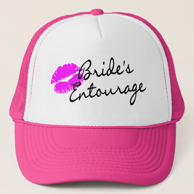 Brides Entourage (Kiss) Trucker Hat (Front)