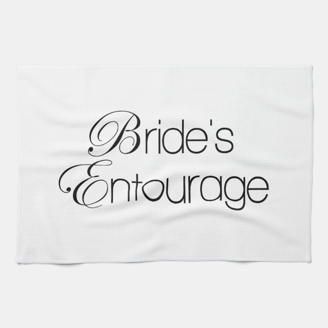 Bride's Entourage Kitchen Towel (Horizontal)