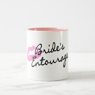 Brides Entourage Lips Two-Tone Coffee Mug