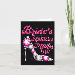 Bride's Fabulous Mother Happy Wedding Marry Vintag Card