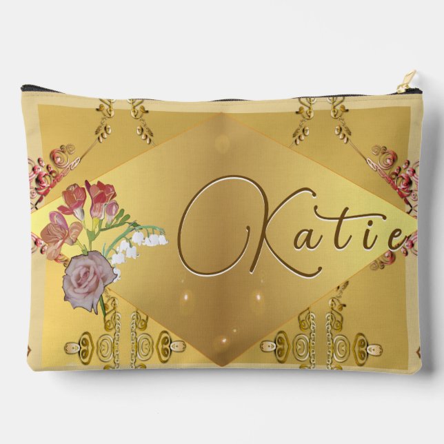 Bride's Floral Print Cut Sew Bag (Back)