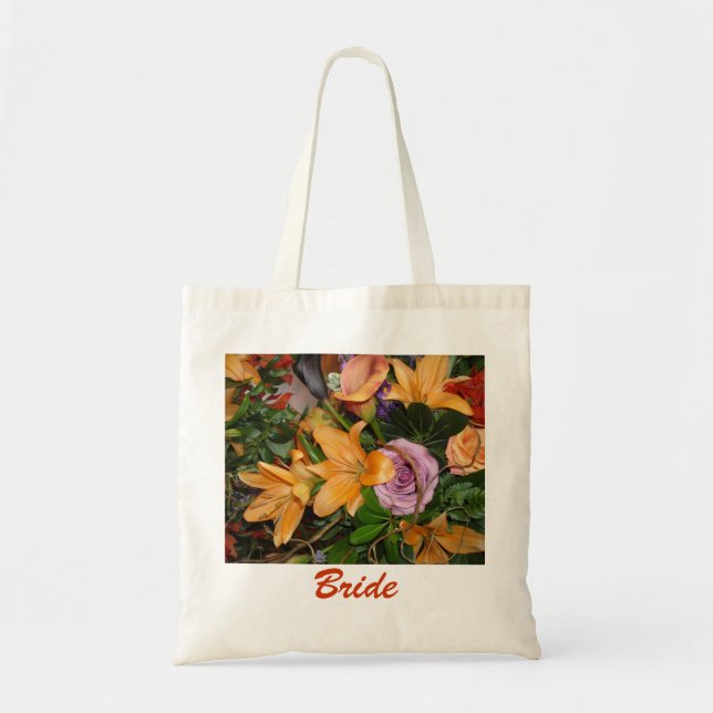 Bride's Flowers Tote Bag (Front)