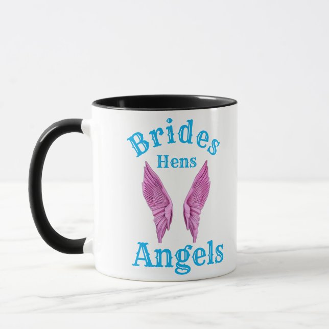 Brides Hens Angels  Mug (Left)