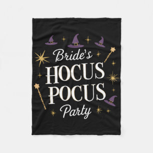 Bride's Hocus Pocus Party Chelorette Halloween Fleece Blanket