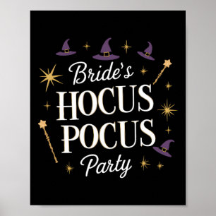 Bride's Hocus Pocus Party Chelorette Halloween  Poster