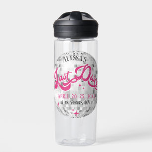 Bride's Last Disco Bachelorette Party Favour Gift Water Bottle