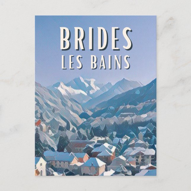 Brides les Bains Ski resort Postcard (Front)