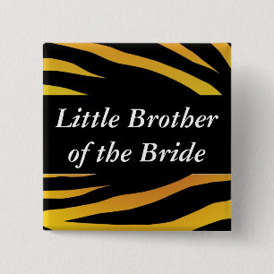 Brides Little Brother 2 Inch Square Button