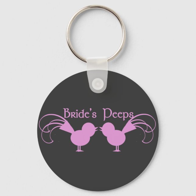 Bride's Peeps/ Pink Keychain (Front)