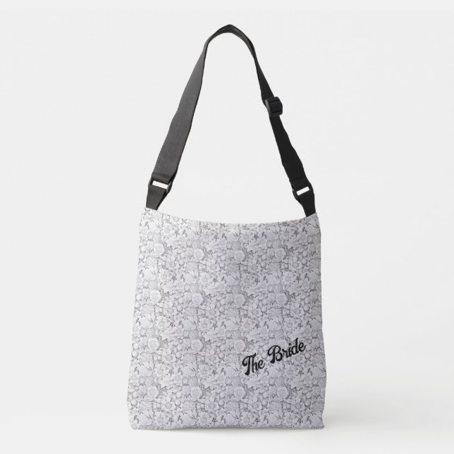 Brides personalizable Floral Crossbody Bag (Front)