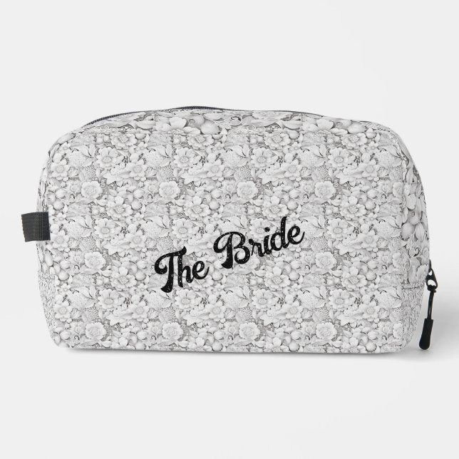 Brides personalizable Floral Dopp Kit (Front)