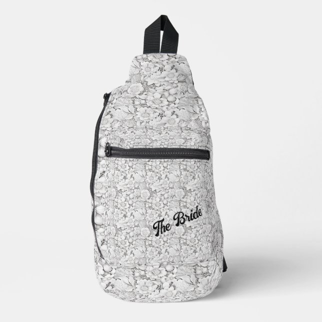 Brides personalizable Floral Sling Bag (Front)