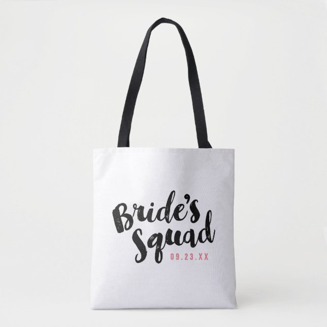 Bride's Squad Personalized Bridal Party Totes (Front)