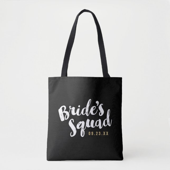 Bride's Squad Personalized Bridal Party Totes (Front)