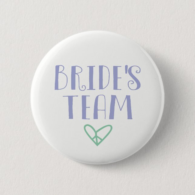 Bride's Team Lapel Button (Front)