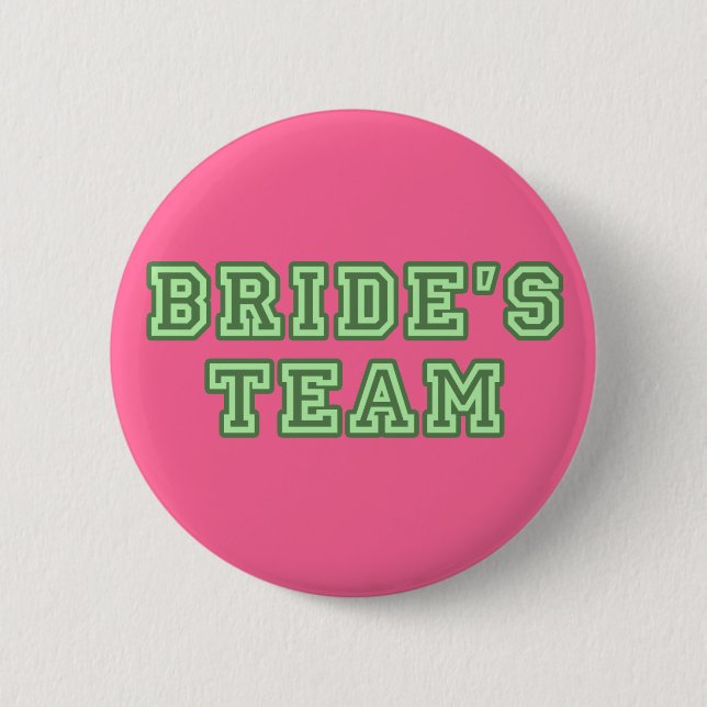 Bride's Team Lapel Button (Front)