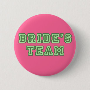 Bride's Team Lapel Button