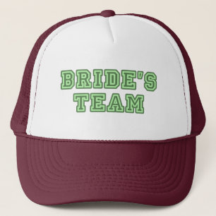 Bride's Team - University Text Trucker Hat