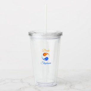 Brides-Twin Flame Wedding- Acrylic Tumbler