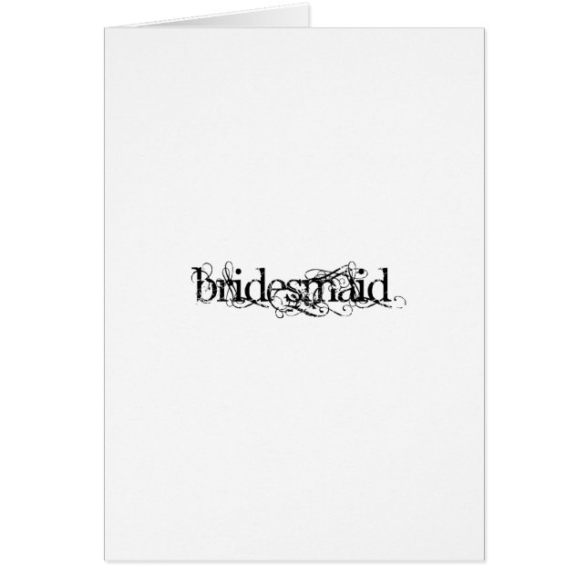 Bridesmaid (Front)