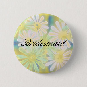 Bridesmaid 2 Inch Round Button