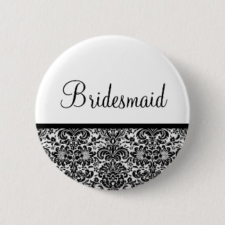 Bridesmaid 2 Inch Round Button