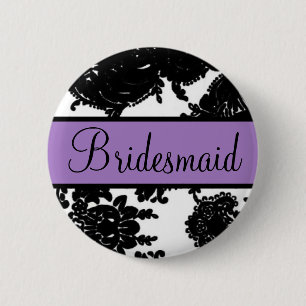 Bridesmaid 2 Inch Round Button