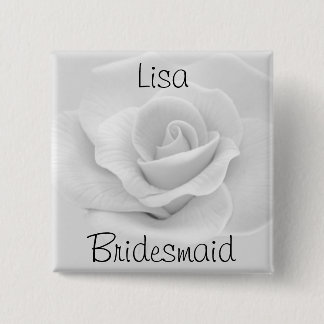 Bridesmaid 2 Inch Square Button