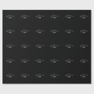 Bridesmaid bachelorette party add name modern wrapping paper