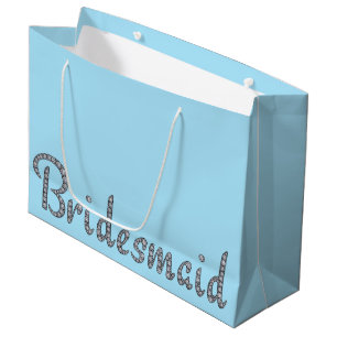 Bridesmaid bling gift bag